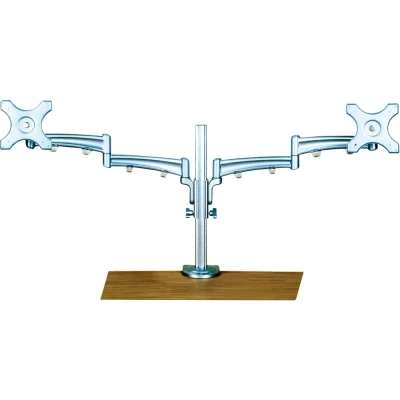 Immagine di Value 2 vie Supporto da tavolo per monitor Grigio Regolabile in altezza