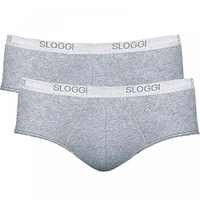 Immagine di sloggi men Basic Midi 2P, Slip, Uomo, Multicolore (Black Combination), 7