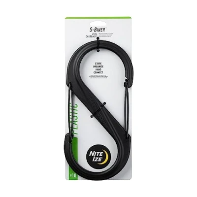Immagine di Nite Ize doppio moschettone S binner T. 10, Nero ni sbp10 03 01BG Biner 10