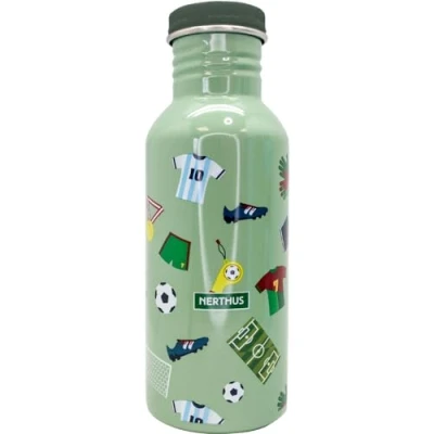 Immagine di NERTHUS FIH 1343 Piccola bottiglia d&#039;acqua per bambini con tappo a cannuccia prova di perdite 500 ml,