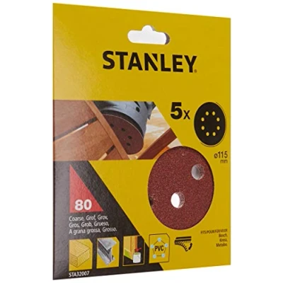 Immagine di STANLEY STA32007 XJ5 Dischi x rotorbitale 115 mm. grana 80