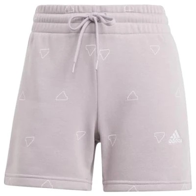 Immagine di adidas Pantaloncini da Donna Essentials Monogram in Pile, preloved Fig, L