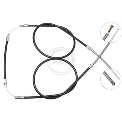 Immagine di A.B.S. K10845 Cavo Freno 2875 a tamburo per guida Sx/Dx FORD: Transit Mk2 Bus