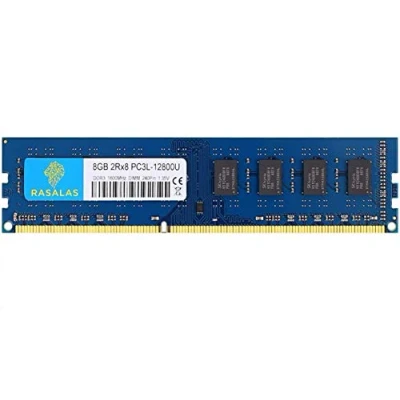 Immagine di Rasalas 8GB 2rx8 PC3L 12800U 11 13 RAM,8 GB DDR3L 1600 Mhz Udimm Memoria, 8 DDR3 1600MHz PC3 12800 (PC3 12800U) HYNIX IC Non ECC 1.35V/1.5V CL11 Dual Rank 240 Pin per Desktop