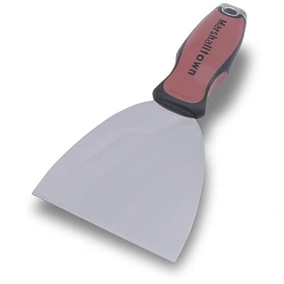 Immagine di Spatola flessibile Marshalltown a giunto flessibile, raschietto estremità larga con impugnatura Durasoft, per cartongesso, larghezza spatola: 102 mm.