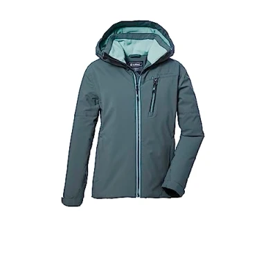 Immagine di killtec Ragazze Giacca funzionale con cappuccio/giacca invernale impermeabile KOW 169 GRLS JCKT, dark peppermint, 128, 40926 000