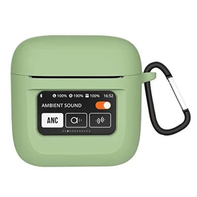 Immagine di GIOPUEY Cover Compatibile con JBL Tour PRO 2, Cilicone Custodia, Ultrasottile Case Cover, Antiurto, Resistente ai Graffi Verde