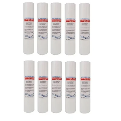 Immagine di Cartuccia Filtro Acqua Polipropilene A SEDIMENTI 10 Pollici Micron 1 per OSMOSI INVERSA DEPURATORE Set Pezzi