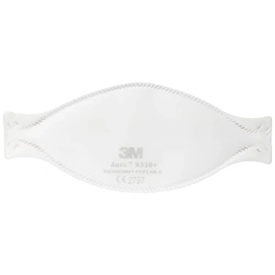 Immagine di 3m 9330+ Aura Piega piatta polvere nonvalved / foschia respiratore, FFP3, Pack of 20