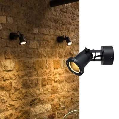 Immagine di SLV NAUTILUS 1002867 Lampada da parete per esterni a LED GU10 Nero