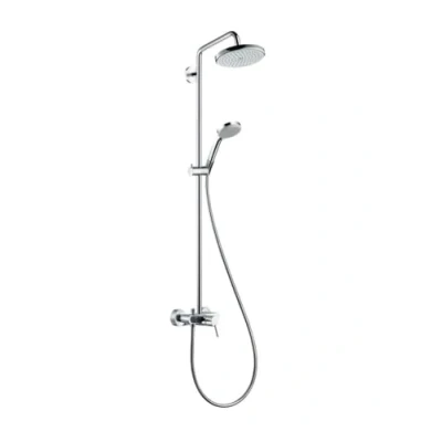 Immagine di Hansgrohe 27222000 Croma 220 Showerpipe con Miscelatore Monocomando, Argento