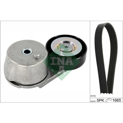 Immagine di INA 529 0454 10 Kit cinghie Poly V Controllare corsa libera generatore ed ev. sostituire