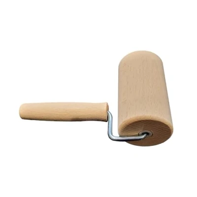 Immagine di Wooden World Mattarello per biscotti crostata piccolo rullo in legno con manico 10 cm
