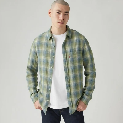 Immagine di Levi&#039;s Sunset Pocket Standard Camicia, Uomo, Taglia: Large, Sage