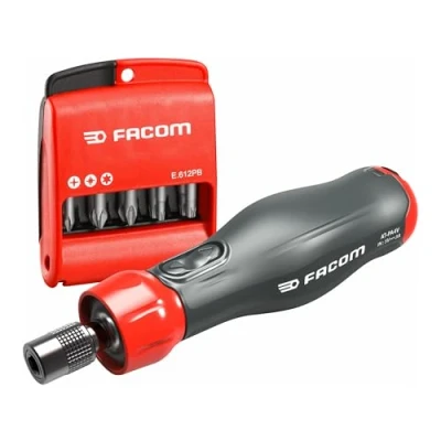 Immagine di FACOM Cacciavite assistito 4V E PROTWIST con punte PH PZ 6 Pans Torx Set di 12 pezzi ATPA4V.J12APB