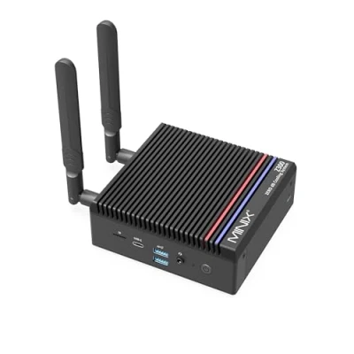 Immagine di MINIX Fanless Windows 11 Pro PC, Intel 12th Gen N300, Neo Z300 0dB 16GB DDR4, 512GB M.2 PCIe Gen3 x 4 SSD Micro Desktop Computer, 4K Dual Display/2.5G LAN, for Business Home Office Multi Tasking