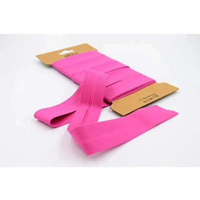 Immagine di Trimz Nastro sbieco in Policotone, Rosa Fucsia, 25mm x 5m, 5 unità