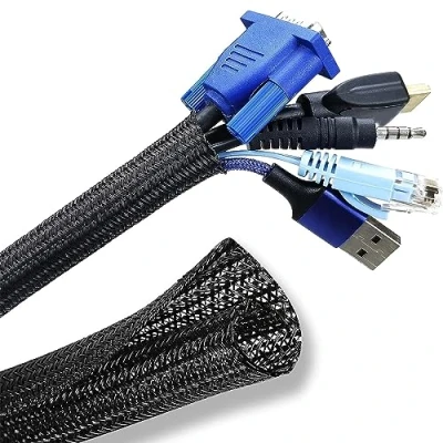 Immagine di 13mm*3m Nera Canalina Per Cavi, Protezione Cavi In ​​Tessuto Flessibile, Tagliabile A Chiusura Automatica, Guaina E Gestione Di Nascosti