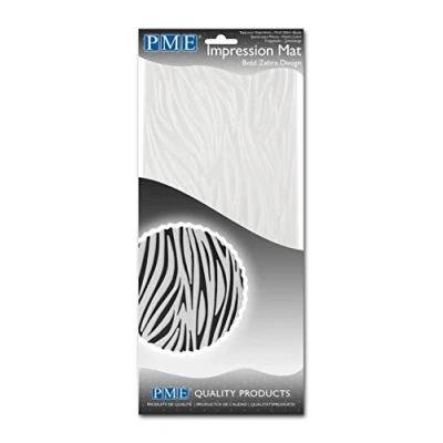 Immagine di Pme IM200 Tappetino a Impressione Decoro Zebra, 15x0.1x30.5 cm