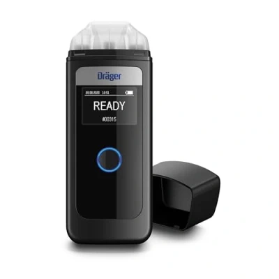 Immagine di Dräger Alcotest 4000 Etilometro Portatile Certificato con Schermo LED Tecnologia di Misura affidabile e identica a quella usata dalla polizia Alcol Test Professionale, Tascabile Multiuso