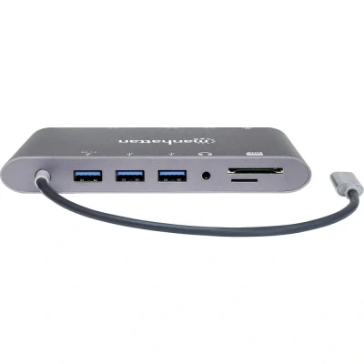 Immagine di Manhattan Docking station USB C® Hub Adatto per marchio: universale incl. funzione di ricarica