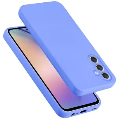 Immagine di Cadorabo Custodia compatibile con Samsung Galaxy A54 5G in LIQUID LILA CHIARO Coperchio protettivo silicone TPU flessibile