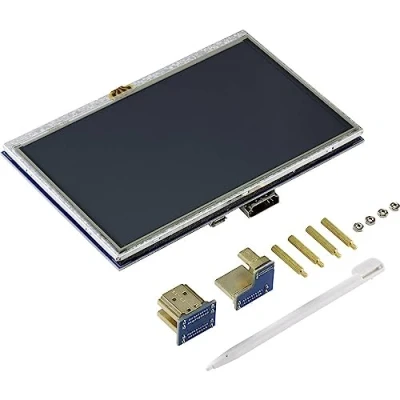 Immagine di TRU COMPONENTSMonitor touchscreen12.7 cm(5 pollici ) 800 x 480 PixelAdatto per (kit di sviluppo): Raspberry Pi