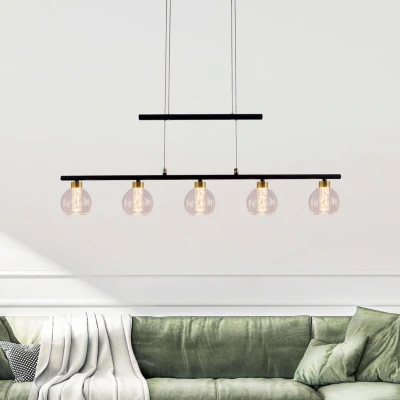 Immagine di Näve Lampada LED a sospensione Brass 5 luci regolabile