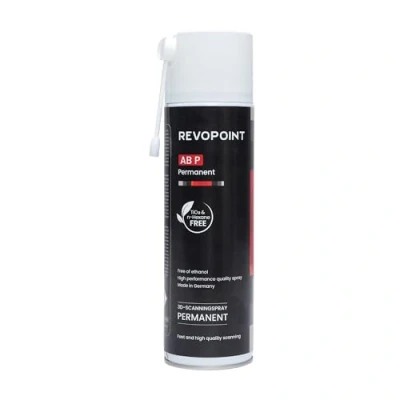 Immagine di Revopoint Spray di Scansione 3D per Scanner 3D, Superfici Riflettenti, Trasparenti, Nere o Altamente Strutturate, Semipermanente Fino a Essere Strofinato, 500 ml, AB P