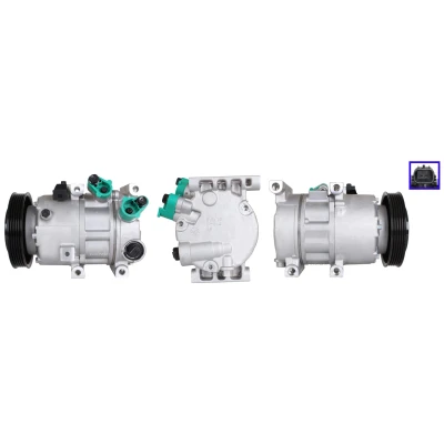 Immagine di LUCAS ACP01201 Compressore Aria Condizionata PAG 46 YF R 134a, 1234yf con guarnizioni