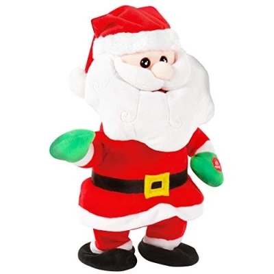 Immagine di DODO D&#039;AMOUR Animated Plush Santa Claus Singing And Dancing 191283 Red Soft Toy Batteries Included for Children Gift 30 cm x 19 Suitable Ages 3 up