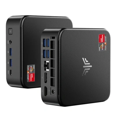 Immagine di NiPoGi AM16 Mini PC AMD Ryzen 5 PRO 5675U(batte 5500U/5560U/5600U,6C/12T,Fino a 4,3 GHZ),Mini Computer 32GB RAM+512GB M.2 NVME SSD,WiFi6/BT5.2/Triple Display 4K@60Hz/HDMI+ Tipo c, Ufficio/Casa