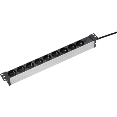 Immagine di AS Schwabe 18194 Multipresa per rack 19 Nero / Argento Schuko 1 pz.