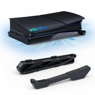 Immagine di NexiGo supporto orizzontale per console PS5 Slim, [design minimalista], base accessori PS5, compatibile con PlayStation 5 Slim Disc &amp; Digital Editions, nero