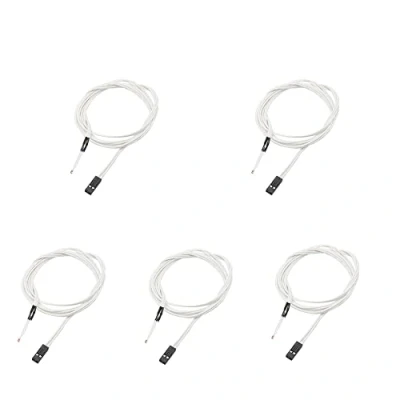 Immagine di SIENOC NTC 3950 100K Termistore con 1 Meter Filo e Pin Capo per Heatbed Stampante RepRap 3D Confezione da 5 pezzi