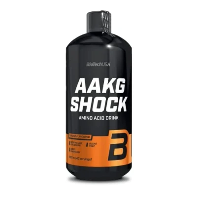 Immagine di BioTechUSA AAKG Shock Formula liquida pre allenamento con e magnesio ad alto dosaggio Combatte la stanchezza 2280 mg di 1000 ml Arancia