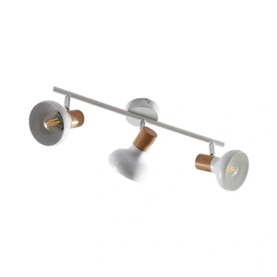 Immagine di Faretto &#039;Fridolin&#039; dimmerabile (Moderno) colore Bianco, in Metallo ad es. Cucina (3 luci, E14) di Lindby Lampada da incasso, plafoniera, applique