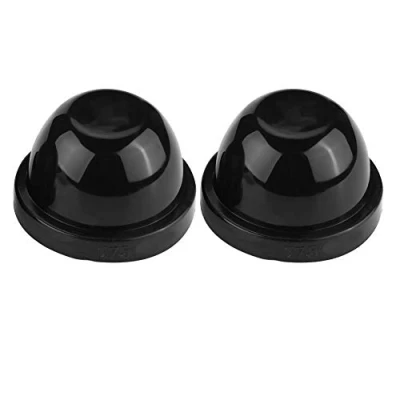 Immagine di Coperchio Antipolvere per auto, Akozon 2 pezzi 75mm Impermeabile Coperture Fari Led universale Custodia in gomma antideflagrante Auto e Moto
