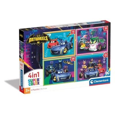 Immagine di Clementoni Puzzle Batwheels 4 in 1 (4 pezzi)
