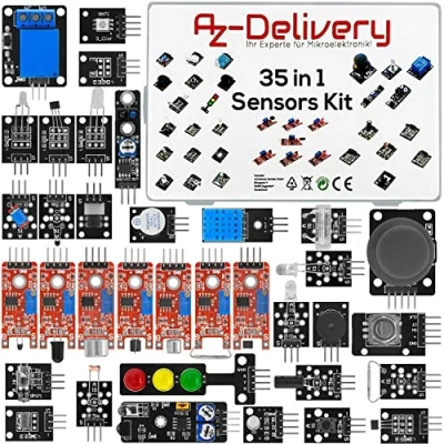 Immagine di AZDelivery 35 in 1 Sensori di moduli kit accessori compatibile con Arduino incluso un E Book!