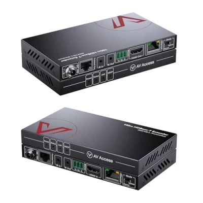 Immagine di AV Access Estensore HDMI 4K con Porta LAN fino a 100m/330 piedi, 4K@60Hz/1080P@120Hz HDR10 e 3D, Gestione EDID, PoE 2 vie + IR RS232, HDCP 2.2, su Cavo Ethernet Cat5e/6a/7