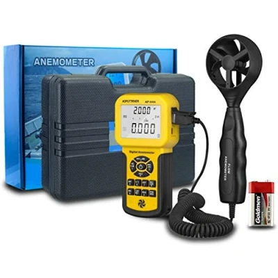 Immagine di Anemometro Digitale AP 846A CFM Portatile Misuratore di Velocità e Temperatura del Vento HVAC con LCD Retroilluminato+max/min/avg+Selezione Dell&#039;unità+Conservazione dei Dati+℃/℉