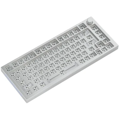 Immagine di Glorious gaming GMMK PRO 75% Barebones (solo struttura) Tastiera da mecc. modulare, TKL (75%), struttura 1,5 kg, RGB, personalizzabile, switch a 5 pin, layout americano / ANSI Bianco