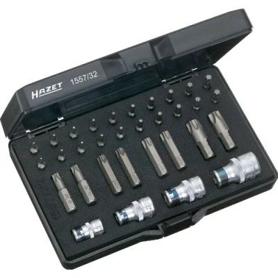Immagine di HAZET 1557/32 Kit inserti 32 parti TORX interno
