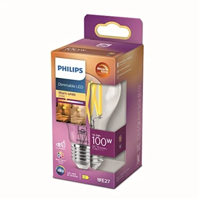 Immagine di Philips Lighting 871951432407700 LED (monocolore) ERP D (A G) E27 Forma di bulbo 11.5 W = 100 Bianco caldo (Ø x L) 60 mm 108 1 pz.