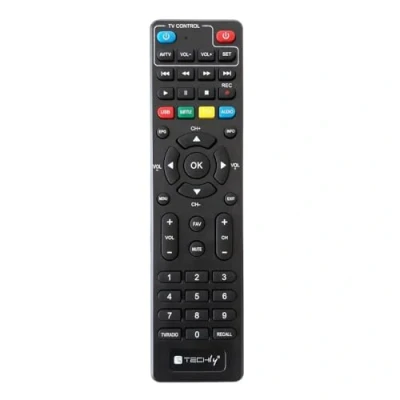 Immagine di Techly 363739 Telecomando Universale Sostitutivo per Decoder Digitale Terrestre Nero