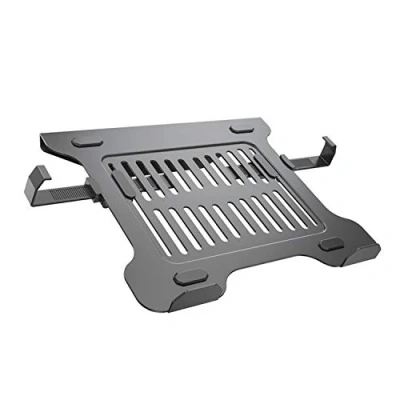 Immagine di HFTEK Porta Notebook/Tablet Holder per Notebook Fino a 10 17,3 Pollici, Standard VESA 75 x o 100 mm, capacità di carico 8 kg, Nero (FA03LH)