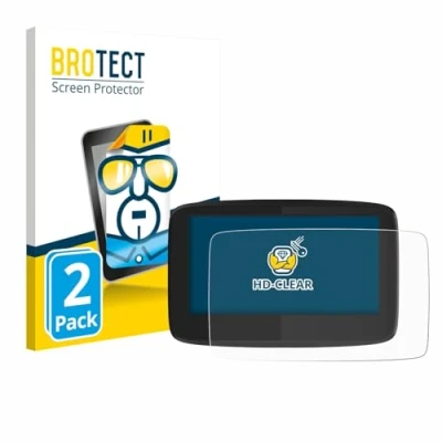 Immagine di brotect Pellicola Protettiva per TomTom GO 620 Protezione Schermo (2 Pezzi) [Trasparente, Anti Impronte]