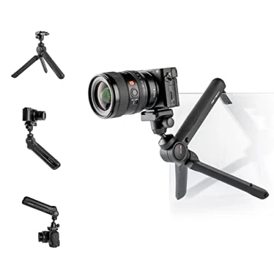 Immagine di PGYTECH MANTISPOD 2.0 Mini treppiede, Vlog Tripod flessibile, leggero, piccolo treppiede da viaggio per digitale fotocamera, Azione smartphone (Nero)