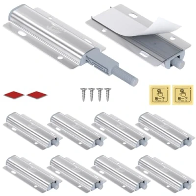 Immagine di Push Pull per Ante Jiayi 8 Pezzi Apertura a Pressione Chiusura Magnetico Home to Open Custodia in Alluminio Mobile Sistema
